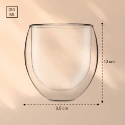 DUOS Jumbo Doppelwandiges Thermoglas 310ml Borosilikatglas Handgemacht -Einrichtungsgeschäft 10040374 yy 0006 logo