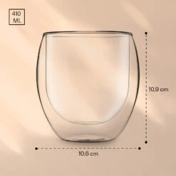 DUOS Jumbo Doppelwandiges Glas 410 Ml Thermofunktion Edelstahl-Löffel -Einrichtungsgeschäft 10040375 yy 0007 logo