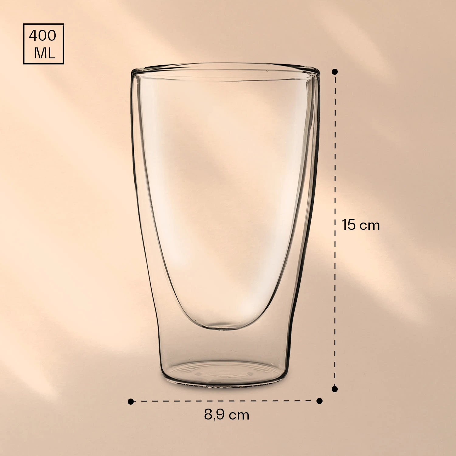 DUOS Doppelwandiges Glas 400 Ml Thermofunktion Inkl. Edelstahl-Löffel 9 DUOS Doppelwandiges Glas 400 Ml Thermofunktion Inkl. Edelstahl-Löffel – Bild 7