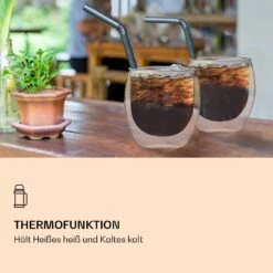 DUOS Doppelwandiges Glas 80 Ml Thermofunktion Inkl. Edelstahl-Löffel -Einrichtungsgeschäft 10040400 de 0004 logo 1