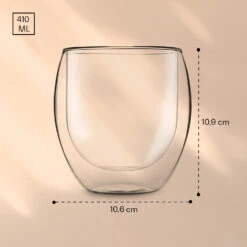 DUOS Jumbo Doppelwandiges Glas 410 Ml Thermofunktion Inkl. Edelstahl-Löffel -Einrichtungsgeschäft 10040400 yy 0007 logo