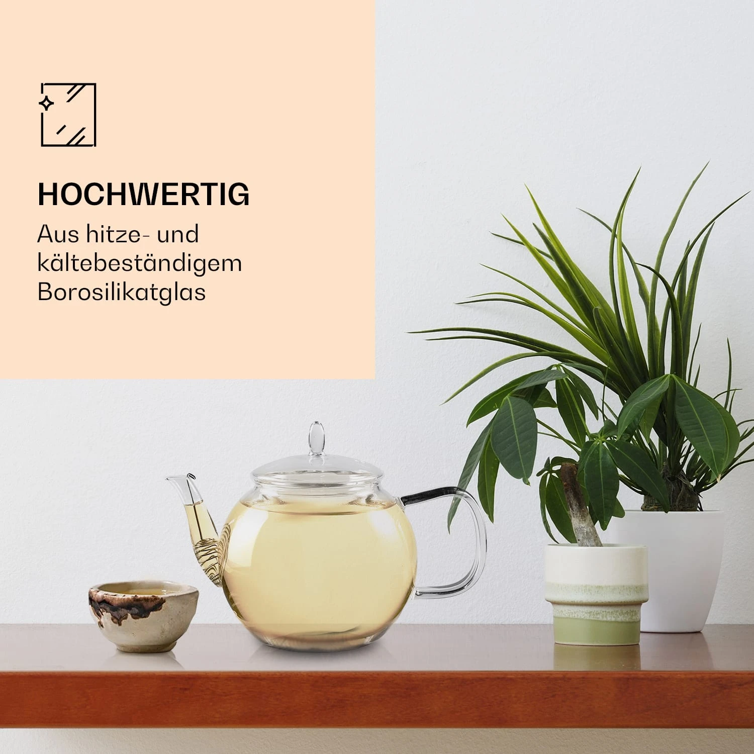 Bedida Teekanne 800ml + 6xTeeblume Grün 5 Bedida Teekanne 800ml + 6xTeeblume Grün – Bild 3