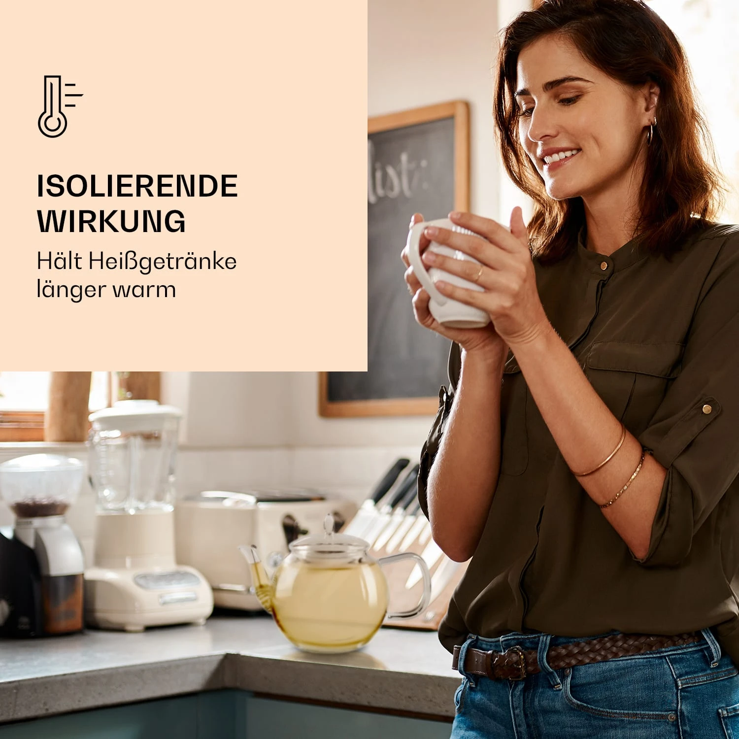 Bedida Teekanne 800ml + 6xTeeblume Grün 6 Bedida Teekanne 800ml + 6xTeeblume Grün – Bild 4