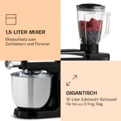 Renata Rossa Küchenmaschine 3-in-1 2000W 2,7PS 5Ltr Edelstahl BPA-frei -Einrichtungsgeschäft 10040500 de 0006 logo