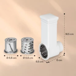 Renata Salat-Reibeaufsatz Zubehör Grob, Mittel, Fein 9 Renata Salat-Reibeaufsatz Zubehör Grob, Mittel, Fein -Einrichtungsgeschäft 10040501 yy 0004 dimensions