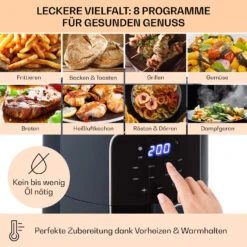 Crisp-Pro Heißluftfritteuse Air Fryer 1400W 3,5 Ltr 8 Programme Timer -Einrichtungsgeschäft 10040701 de 0003 logo