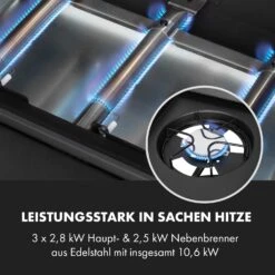 Valdosta 3.1 Gasgrill 3 X 2,8 KW + 2,5 KW Brenner Edelstahl Mobil -Einrichtungsgeschäft 10040704 de 0005 logo