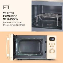 Julieta Mikrowelle Mit Grill 20l 700 / 800 W Ø25,5cm 8 Programme -Einrichtungsgeschäft 10040731 de 0004 logo