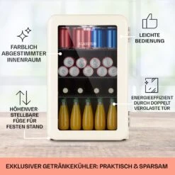 PopLife 70 Getränkekühler Kühlschrank 70 Ltr 0-10 °C Retro-Design LED -Einrichtungsgeschäft 10040736 de 0005 usp