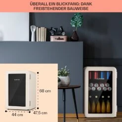 PopLife 70 Getränkekühler Kühlschrank 70 Ltr 0-10 °C Retro-Design LED -Einrichtungsgeschäft 10040736 de 0006 usp