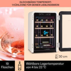 Vinetage 19 Uno Getränkekühler Kühlschrank 70 Ltr 4-22°C Retro-Design -Einrichtungsgeschäft 10040741 de 0003 logo