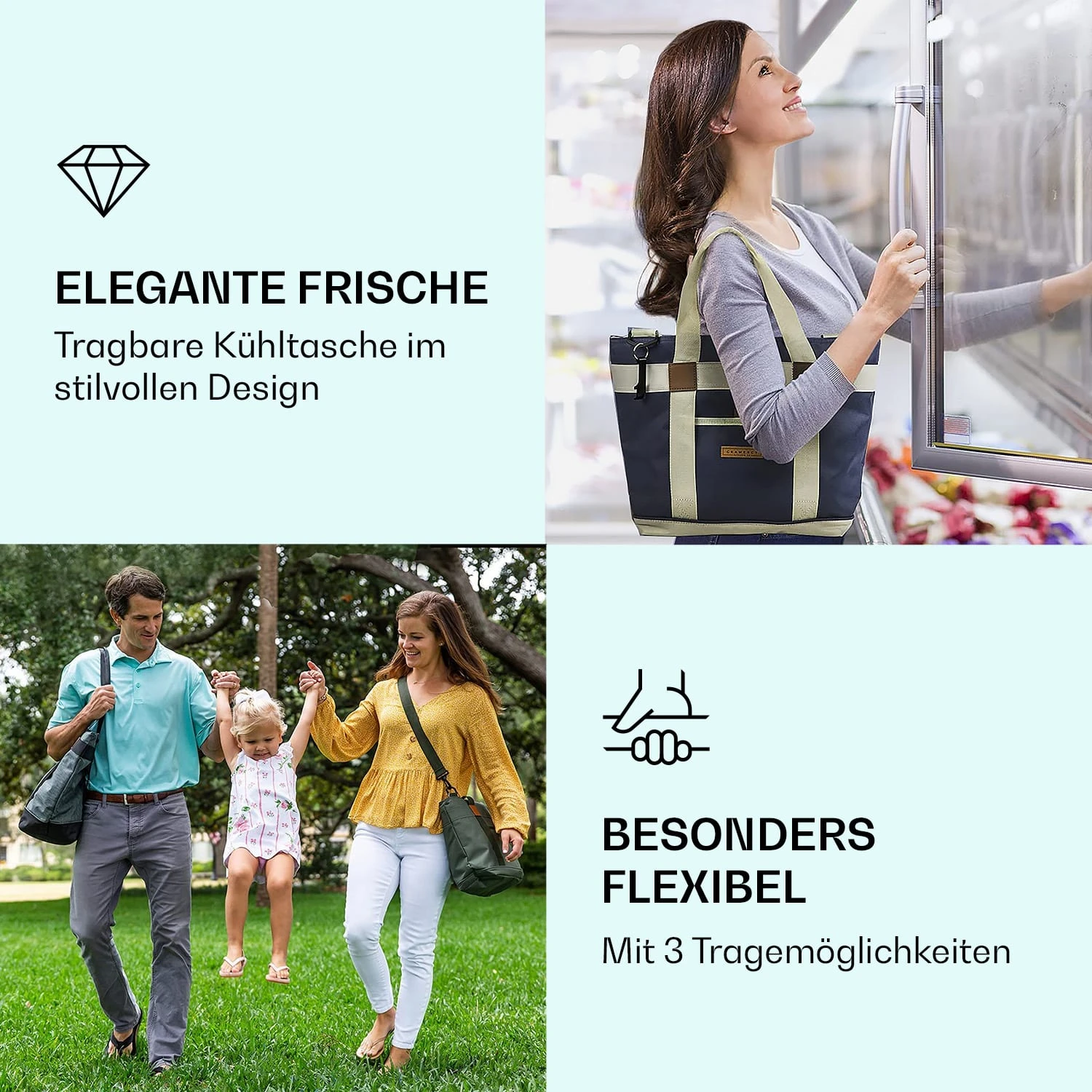 Kühltasche 19 Liter Isoliert Auslaufsicher 3 Tragemöglichkeiten 4 Kühltasche 19 Liter Isoliert Auslaufsicher 3 Tragemöglichkeiten – Bild 2