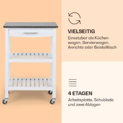 Tennessee Servierwagen Küchenwagen 4 Etagen Holz Granit Mobil -Einrichtungsgeschäft 10041120 de 0004 logo