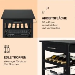 Louisiana Servierwagen Küchenwagen 5 Etagen Holz Handtuchhalter Mobil -Einrichtungsgeschäft 10041123 de 0003 logo