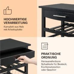 Louisiana Servierwagen Küchenwagen 5 Etagen Holz Handtuchhalter Mobil -Einrichtungsgeschäft 10041123 de 0005 logo