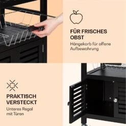 Louisiana Servierwagen Küchenwagen 5 Etagen Holz Handtuchhalter Mobil -Einrichtungsgeschäft 10041123 de 0006 logo