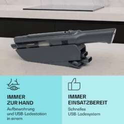 LARMA Akku-Handstaubsauger Kabellos Beutellos Akkubetrieben 32 Min Laufzeit Max. -Einrichtungsgeschäft 10041135 de 0004 usp