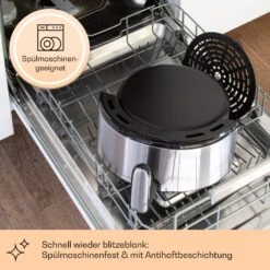 Klarstein Crisp-Pro 4,3L Air Fry Stainless Steel 11 Klarstein Crisp-Pro 4,3L Air Fry Stainless Steel -Einrichtungsgeschäft 10041145 de 0004 logo