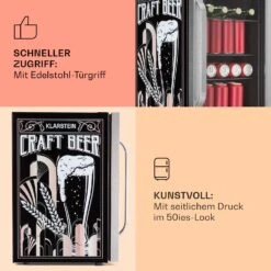 Beersafe 70 Craft Beer Edition Kühlschrank 70 Liter Glastür Edelstahl 13 Beersafe 70 Craft Beer Edition Kühlschrank 70 Liter Glastür Edelstahl -Einrichtungsgeschäft 10041181 de 0004 usp