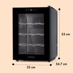 Barolo 12 Uno Weinkühlschrank 37 Ltr 12 Flaschen 11-18°C SingleZone -Einrichtungsgeschäft 10041205 yy 0008 dimensions