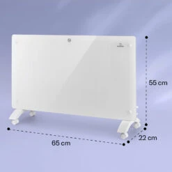 Bansin Crystal Smart Konvektions-Heizgerät 1500W 5 - 50 °C App-Steuerung -Einrichtungsgeschäft 10041210 yy 0008 dimensions