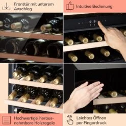 Rhône 25 Duo Weinkühlschrank Kompression 2 Zonen 75 Ltr / 25 Flaschen -Einrichtungsgeschäft 10041239 de 0005 usp