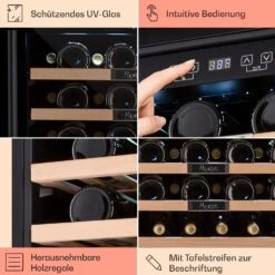 Vinsider 36 Built-In Uno Einbau-Weinkühlschrank 36 Flaschen 92 Ltr Edelstahl -Einrichtungsgeschäft 10041286 de 0005 usp