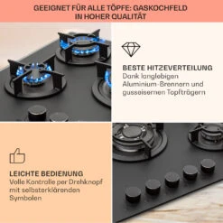 Firetale Gaskochfeld 5-flammig 70 Cm Aluminium-Brenner Inkl. Schlauch Und Druckminderer 14 Firetale Gaskochfeld 5-flammig 70 Cm Aluminium-Brenner Inkl. Schlauch Und Druckminderer -Einrichtungsgeschäft 10041300 de 0004 usp