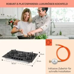 Firetale Gaskochfeld 5-flammig 70 Cm Aluminium-Brenner Inkl. Schlauch Und Druckminderer 16 Firetale Gaskochfeld 5-flammig 70 Cm Aluminium-Brenner Inkl. Schlauch Und Druckminderer -Einrichtungsgeschäft 10041300 de 0006 usp