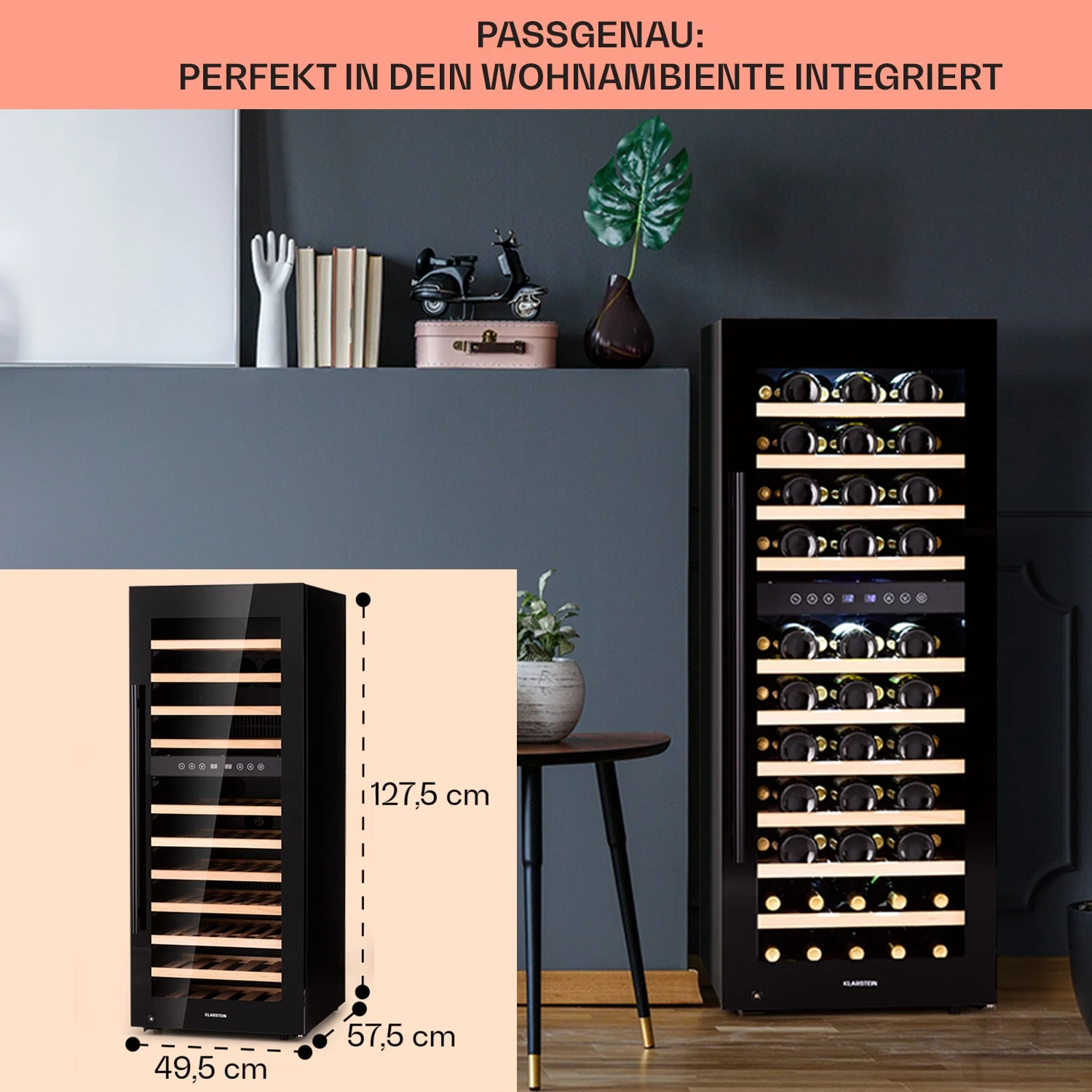 Barossa 73 Duo Weinkühlschrank 2 Zonen 192 Ltr 73 Fl Touch-Display 8 Barossa 73 Duo Weinkühlschrank 2 Zonen 192 Ltr 73 Fl Touch-Display – Bild 6