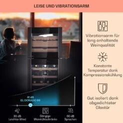 El Dorado 89 Käse & Weinkühlschrank 2 Zonen Touch 89L LED -Einrichtungsgeschäft 10041310 de 0003 logo
