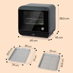 Vita Pro Heißluftfritteuse Dampfgaren 2450 W 18 Ltr 800 Ml Wassertank 15 Vita Pro Heißluftfritteuse Dampfgaren 2450 W 18 Ltr 800 Ml Wassertank -Einrichtungsgeschäft 10041333 de 0007 usp