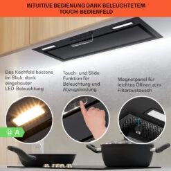 Camila Dunstabzugshaube Einbau 70 Cm 397 M³/h LED Touch Edelstahl -Einrichtungsgeschäft 10041347 de 0004 usp