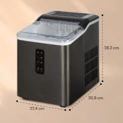 Albaron Supreme Eiswürfelmaschine Bullet 12kg/24h 1,5 Ltr Edelstahl -Einrichtungsgeschäft 10041360 yy 0007 dimensions
