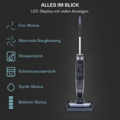 Caswell Plus Nass-/Trockensauger Kabellos Akkubetrieben LED-Display -Einrichtungsgeschäft 10041383 de 0005 usp