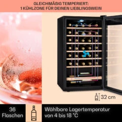 Vinamour 32 Uno Weinkühlschrank 1 Zone 95 L / 36 Flaschen 4-18°C Touch 13 Vinamour 32 Uno Weinkühlschrank 1 Zone 95 L / 36 Flaschen 4-18°C Touch -Einrichtungsgeschäft 10041393 de 0003 usp