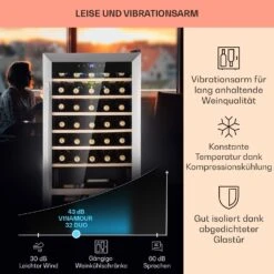 Vinamour 32 Uno Weinkühlschrank 1 Zone 95 L / 36 Flaschen 4-18°C Touch 14 Vinamour 32 Uno Weinkühlschrank 1 Zone 95 L / 36 Flaschen 4-18°C Touch -Einrichtungsgeschäft 10041393 de 0004 usp