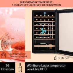 Barossa 32 Uno Weinkühlschrank 1 Zone 95 Liter / 36 Flaschen Touch-Display -Einrichtungsgeschäft 10041395 de 0003 usp