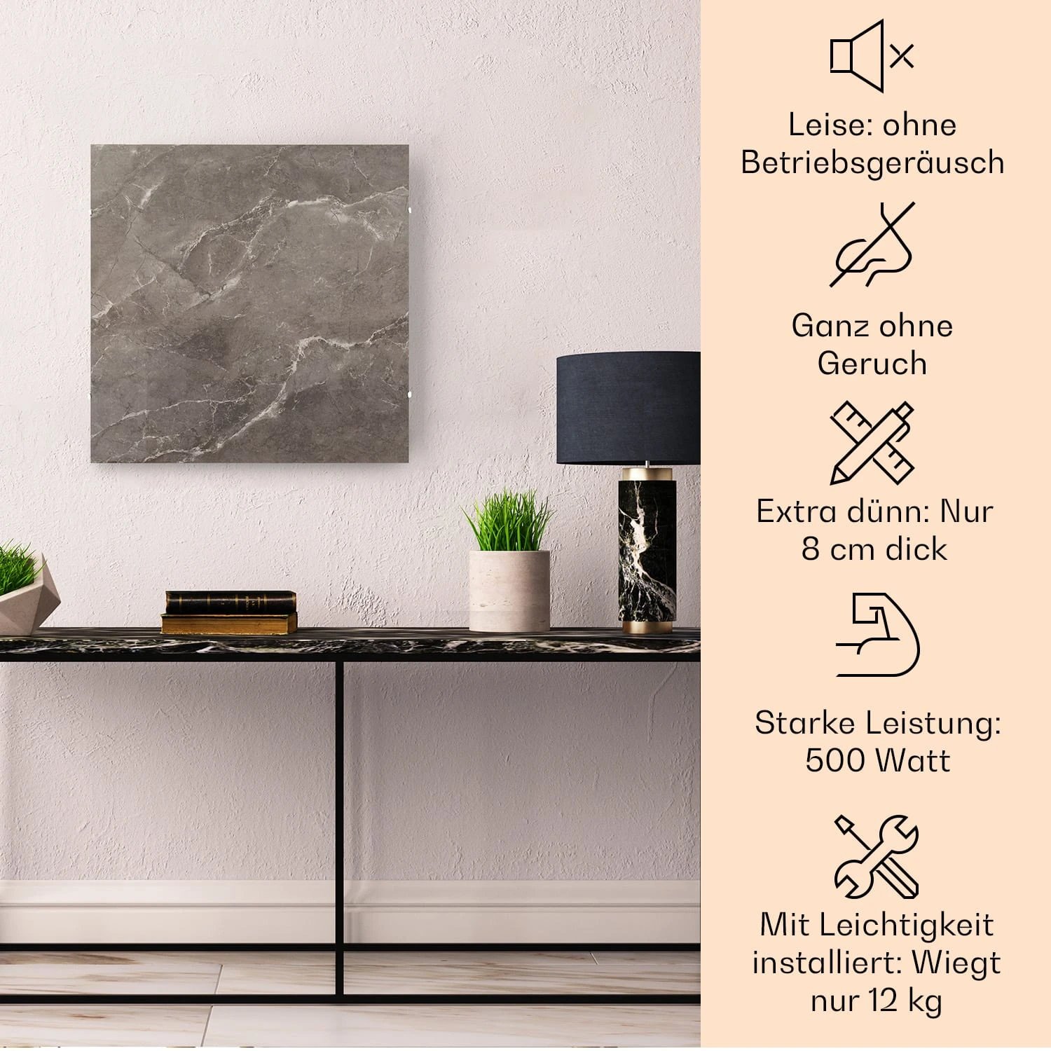 Wonderwall Santorini Smart Infrarot-Heizung 60x60cm 500W Timer IP24 4 Wonderwall Santorini Smart Infrarot-Heizung 60x60cm 500W Timer IP24 – Bild 2