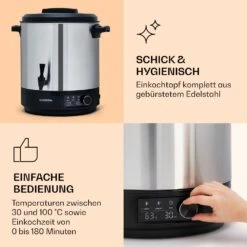 Abbey 25 Einkochautomat Getränkespender 25L 100°C 180min Edelstahl -Einrichtungsgeschäft 10041838 de 0004 logo