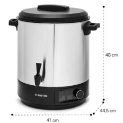 Abbey 25 Einkochautomat Getränkespender 25L 100°C 180min Edelstahl -Einrichtungsgeschäft 10041838 yy 0008 dimensions