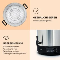 Abbey 40 Einkochautomat Getränkespender 40L 100°C 180min Edelstahl -Einrichtungsgeschäft 10041839 de 0006 logo