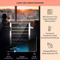 Vinovilla 50 Duo Zweizonen-Weinkühlschrank 53l 17 Fl. 3-Farben Glastür 12 Vinovilla 50 Duo Zweizonen-Weinkühlschrank 53l 17 Fl. 3-Farben Glastür -Einrichtungsgeschäft 10041900 de 0004 usp
