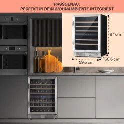 Vinovilla 50 Duo Zweizonen-Weinkühlschrank 53l 17 Fl. 3-Farben Glastür 14 Vinovilla 50 Duo Zweizonen-Weinkühlschrank 53l 17 Fl. 3-Farben Glastür -Einrichtungsgeschäft 10041900 de 0006 usp