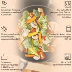 Noto Endurance Bratpfannen-Set Geschmiedetes Aluminium 3 Größen 2 Filz-Schoner -Einrichtungsgeschäft 10045004 de 0002 usp