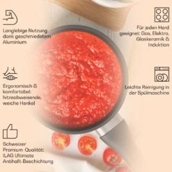 Noto Endurance Kasserolle Ø16cm Geschmiedetes Aluminium Induktion Antihaft 11 Noto Endurance Kasserolle Ø16cm Geschmiedetes Aluminium Induktion Antihaft -Einrichtungsgeschäft 10045005 de 0002 usp