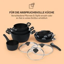 Noto Endurance Kochtopf Ø28cm Geschmiedetes Aluminium Deckel Induktion PTFE-Antihaftbeschichtung 18 Noto Endurance Kochtopf Ø28cm Geschmiedetes Aluminium Deckel Induktion PTFE-Antihaftbeschichtung -Einrichtungsgeschäft 10045008 de 0008 usp