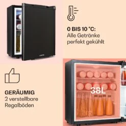 Happy Hour 38 Mini-Kühlschrank Minibar Getränkekühlschrank 38 L 26 DB -Einrichtungsgeschäft 10045045 de 0004 usp