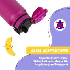 Wakaba Thermosflasche 550 Ml Edelstahl Tritan BPA-frei -Einrichtungsgeschäft 10045264 de 0003 usp