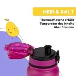 Wakaba Thermosflasche 550 Ml Edelstahl Tritan BPA-frei -Einrichtungsgeschäft 10045264 de 0005 usp